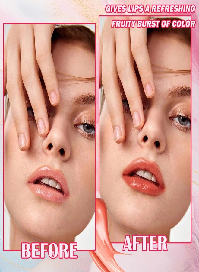 JunKuJK 6 Colors Lip Tint Stain Set,Mini Liquid Lipstick Moisturizing Long Lasting Plumping High Pigmented Lip Gloss Set,Lightweight Non-Stick Cup Matte Lipstick for Waterproof Cheek and Lip Tint Makeup A - Image 3